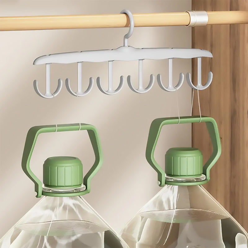 2pcs Multi-functional Suspender Clothes Hanger with 12 Non-slip Thickened Hooks