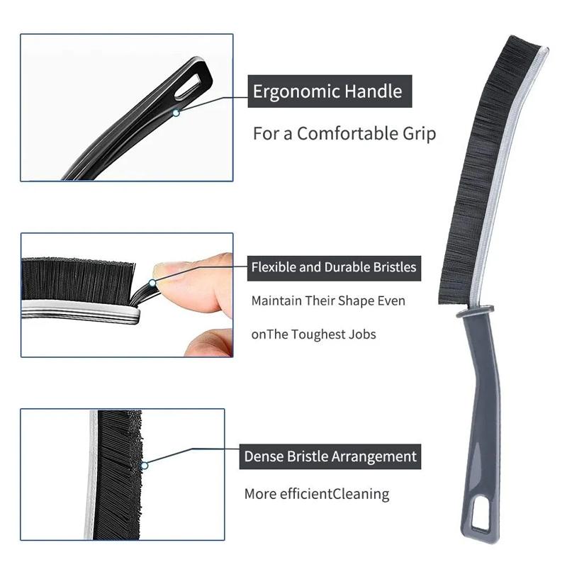 2pcs Household Gap Cleaning Brushes - Durable Brushes for Cleaning Tight Spaces and Corners