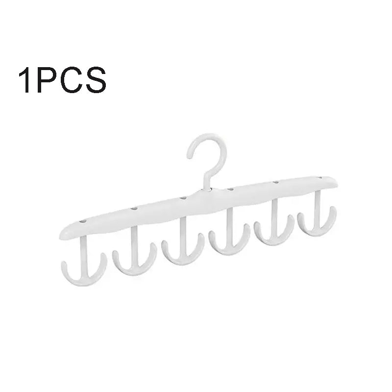 2pcs Multi-functional Suspender Clothes Hanger with 12 Non-slip Thickened Hooks